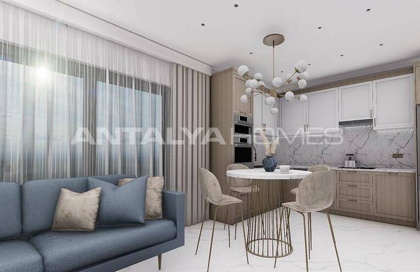 Sea View Flats in a Complex with Swimming Pool in Alanya Oba 10