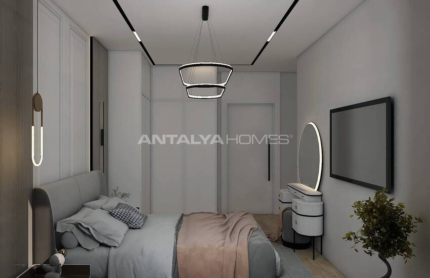 آپارتمان های جمع و جور با چشم انداز بی وقفه در آکسو، آنتالیا 10