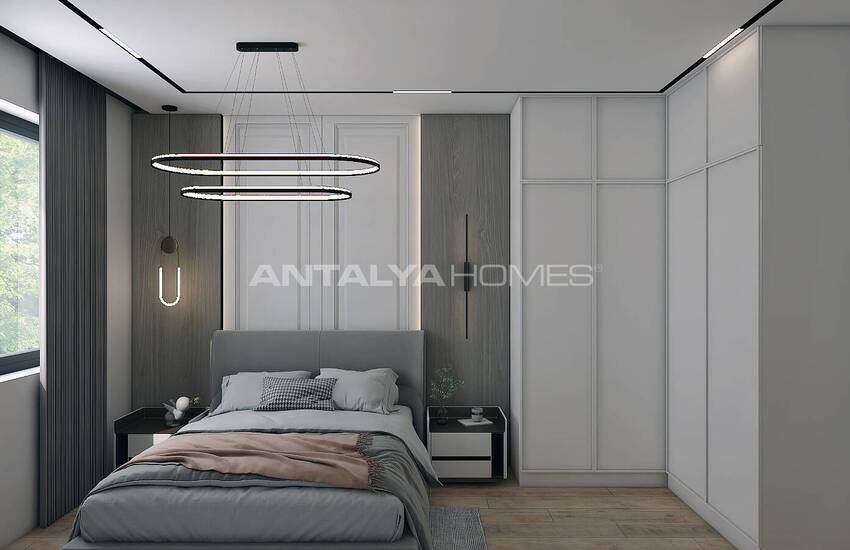 آپارتمان های جمع و جور با چشم انداز بی وقفه در آکسو، آنتالیا 11