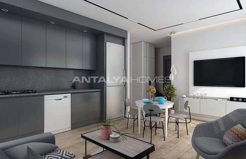 آپارتمان های جمع و جور با چشم انداز بی وقفه در آکسو، آنتالیا 8