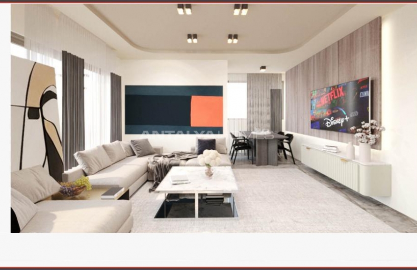 New Build Apartments with Spacious Design in Lara Antalya 3