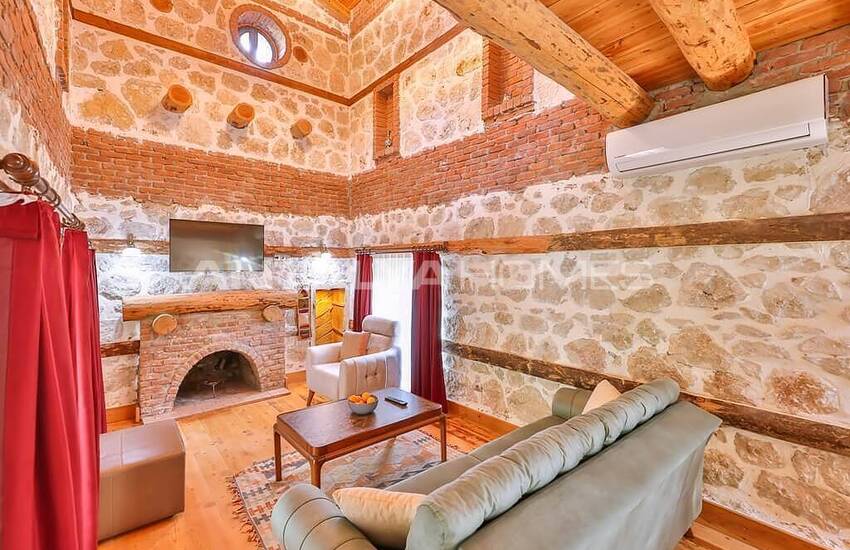 Stone House Intertwined with Nature in Kalkan Islamlar 26