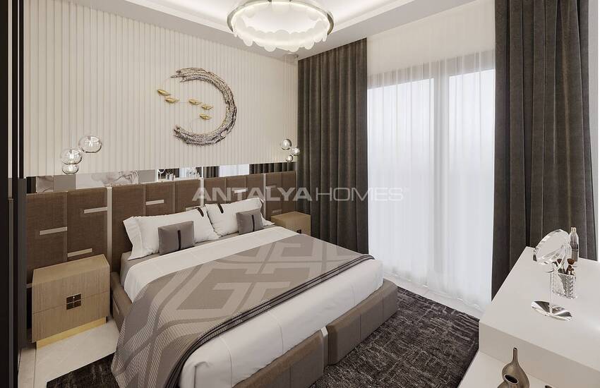 Real Estate in a Complex with Swimming Pool in Alanya Oba 17