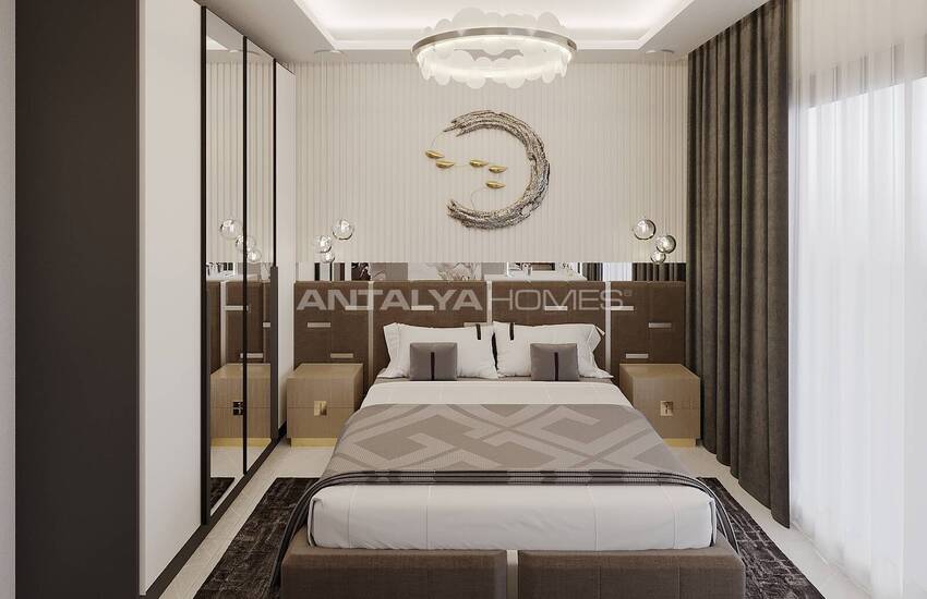 Real Estate in a Complex with Swimming Pool in Alanya Oba 20