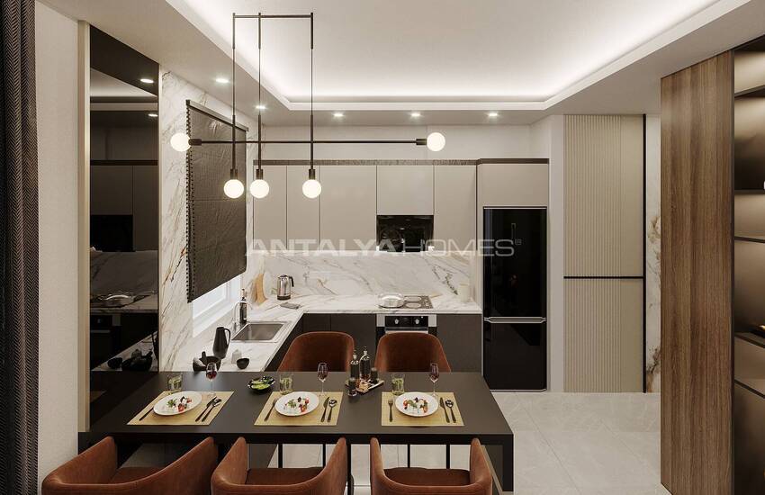 Real Estate in a Complex with Swimming Pool in Alanya Oba 13