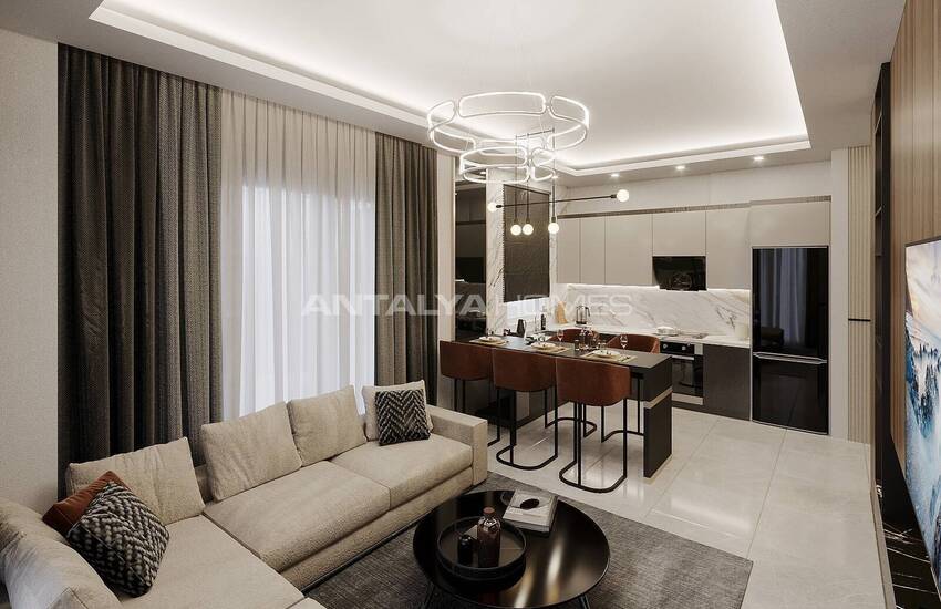 Real Estate in a Complex with Swimming Pool in Alanya Oba 12