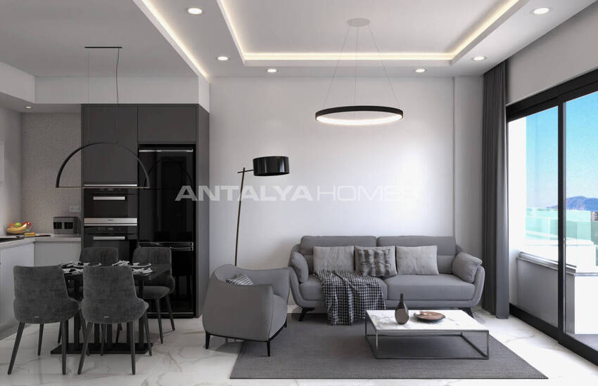 Новые Квартиры Рядом с Пляжем в Махмутларе, Аланья 27