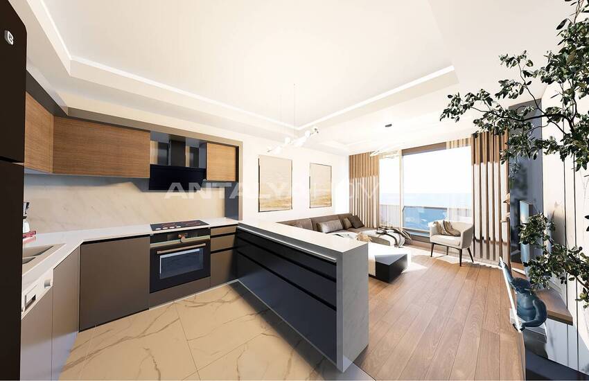 Apartments Near Sea in Complex with Car Park in Isiklar Antalya 17