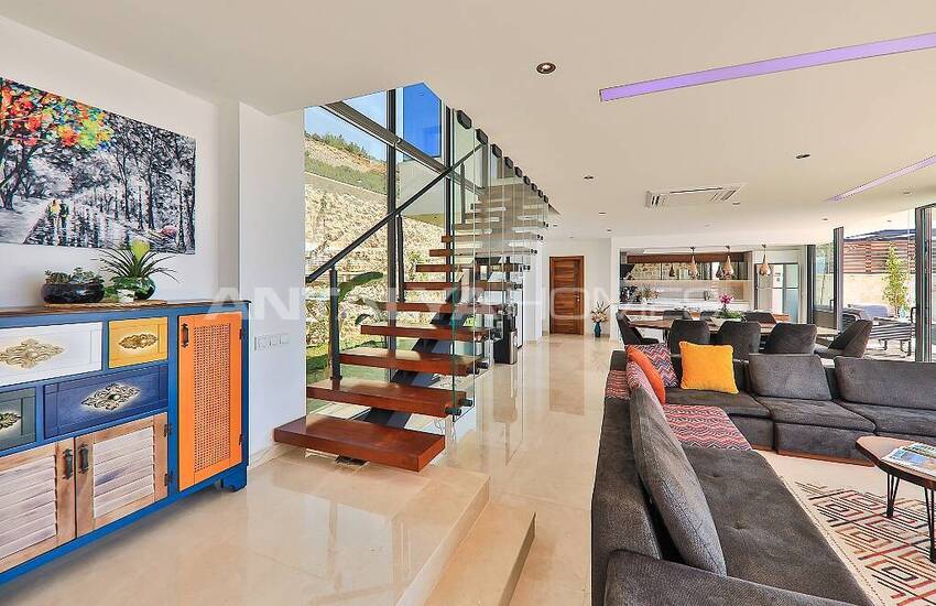 Panoramic Sea View Villa with Infinity Pool in Kalkan 44