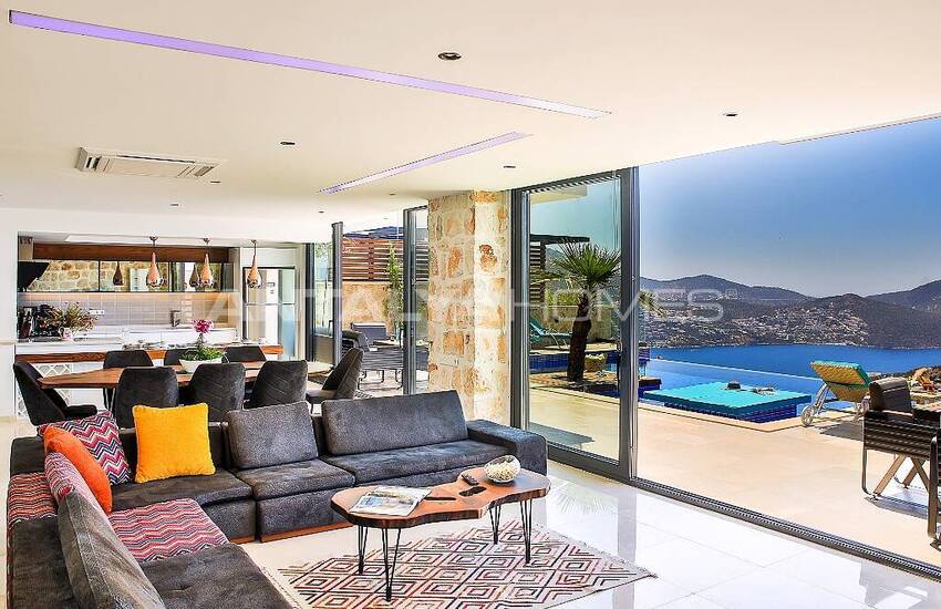 Panoramic Sea View Villa with Infinity Pool in Kalkan 42