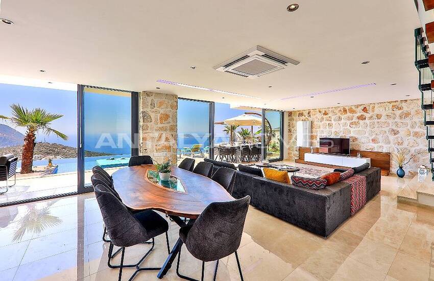 Panoramic Sea View Villa with Infinity Pool in Kalkan 43