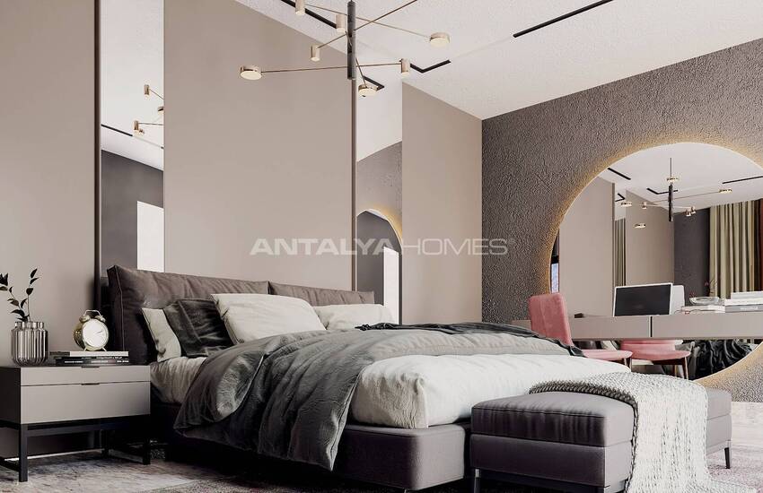 Chic Villas with Private Pools and Gardens in Alanya Tepe 13