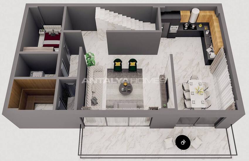 Chic Villas with Private Pools and Gardens in Alanya Tepe 6