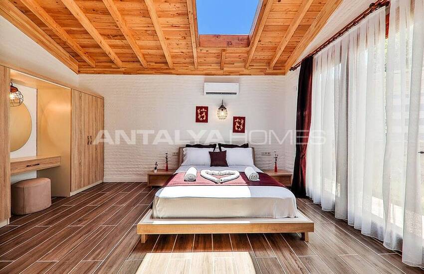 Stylish Villa with Jacuzzi Intertwined with Nature in Kalkan 35