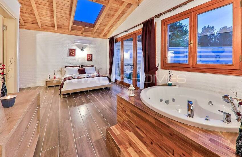 Stylish Villa with Jacuzzi Intertwined with Nature in Kalkan 38