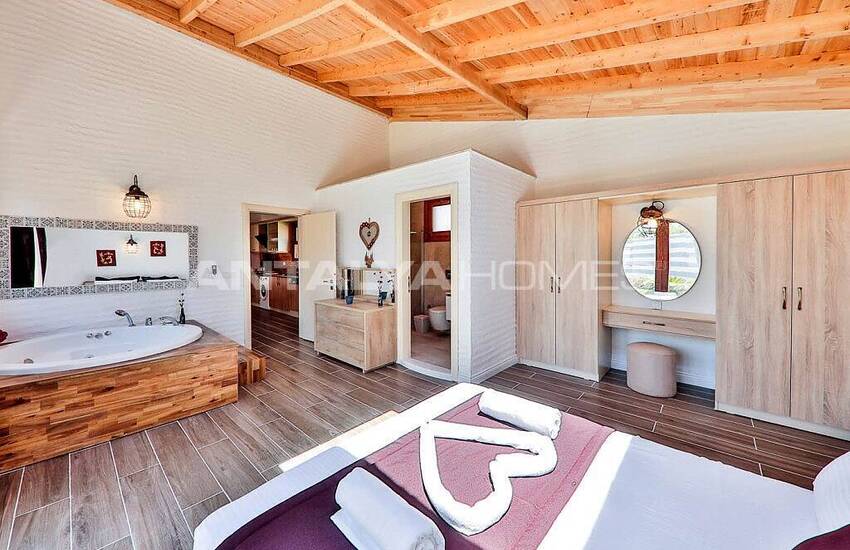 Stylish Villa with Jacuzzi Intertwined with Nature in Kalkan 39