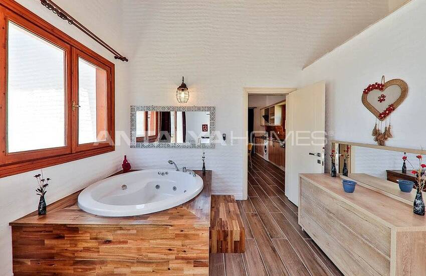 Stylish Villa with Jacuzzi Intertwined with Nature in Kalkan 40