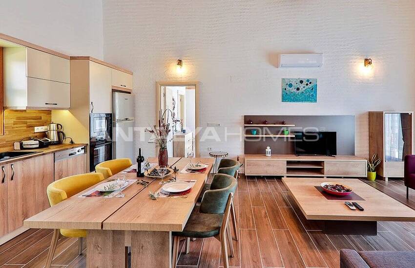 Stylish Villa with Jacuzzi Intertwined with Nature in Kalkan 27