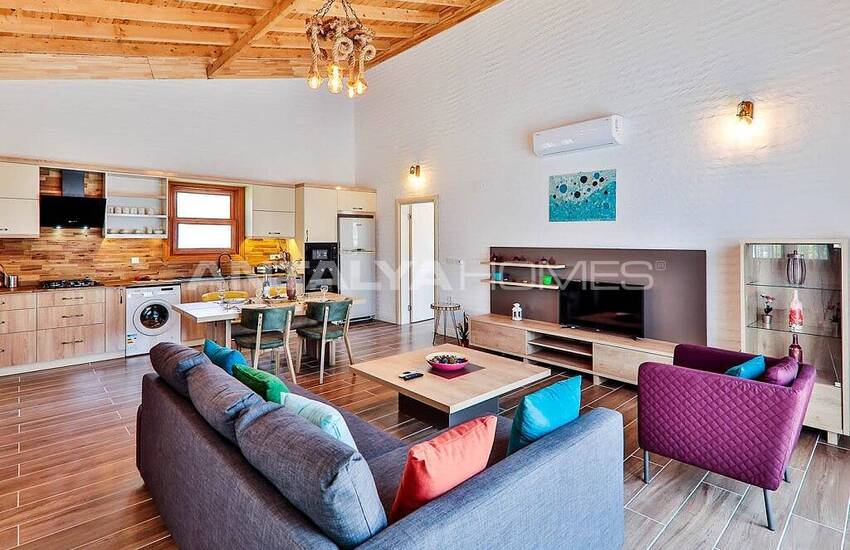 Stylish Villa with Jacuzzi Intertwined with Nature in Kalkan 28