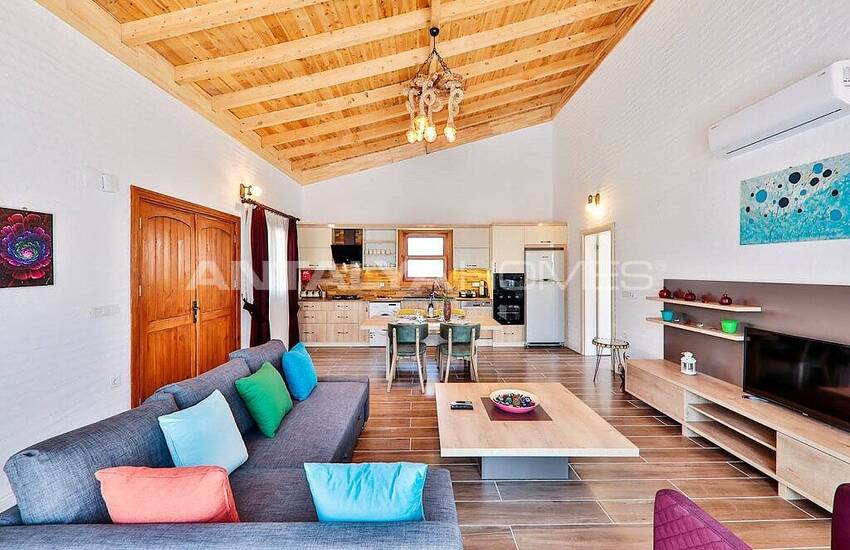 Stylish Villa with Jacuzzi Intertwined with Nature in Kalkan 29