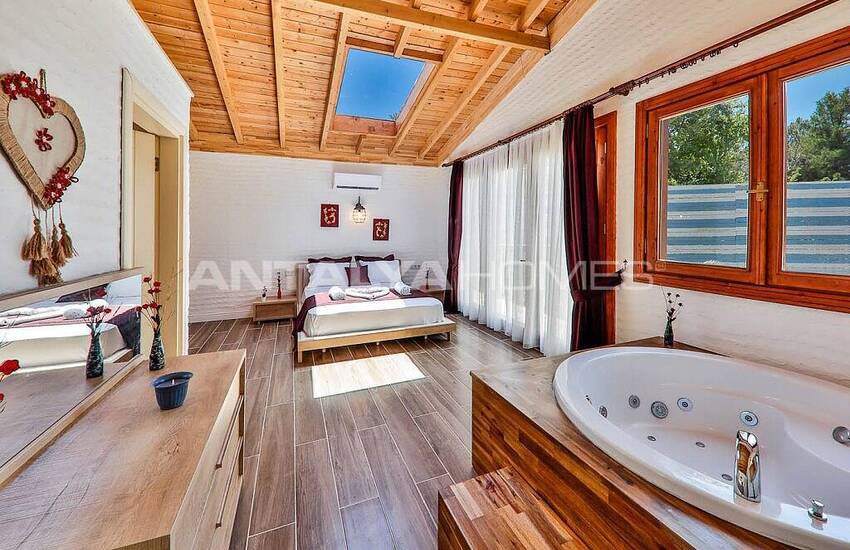 Stylish Villa with Jacuzzi Intertwined with Nature in Kalkan 33