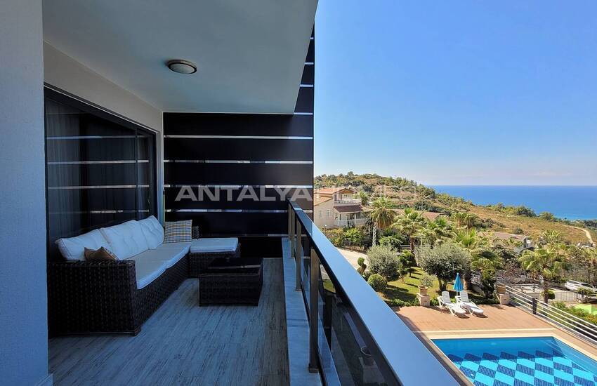 Luxury Designed Apartment with Sea View in Kargicak Alanya 36