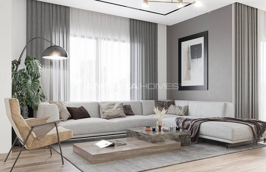 Apartments in Vista Premium Project with Security in Konyaalti 20