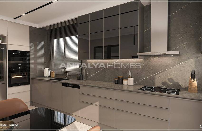 Eleganta Lägenheter I Ett Komplex Med Garage I Antalya Konyaalti 12