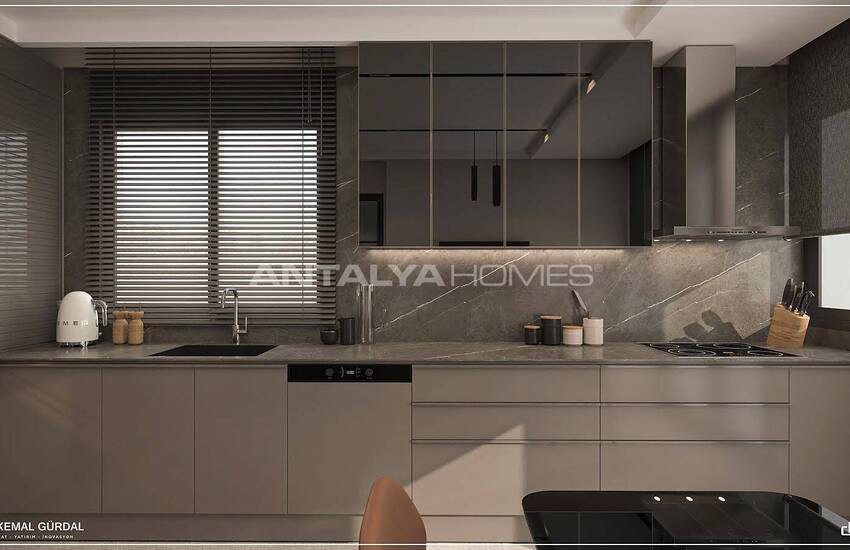 Eleganta Lägenheter I Ett Komplex Med Garage I Antalya Konyaalti 13