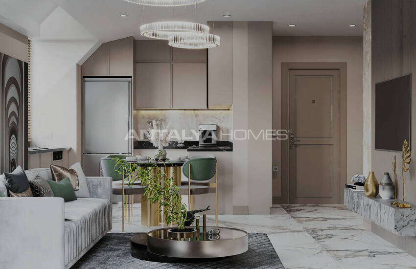 Alanya Oba'da Zengin Olanaklı Sitede Modern Daireler 17