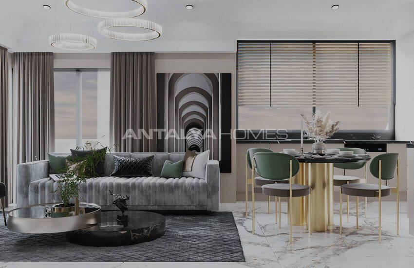 Alanya Oba'da Zengin Olanaklı Sitede Modern Daireler 18