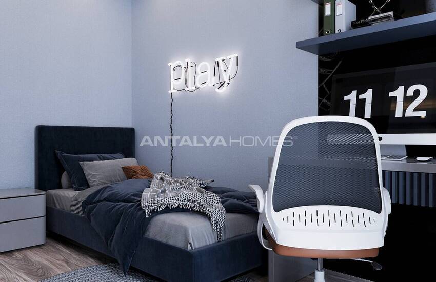 Antalya Kepez'de Havuzlu Sitede Yerden Isıtmalı Daireler 26