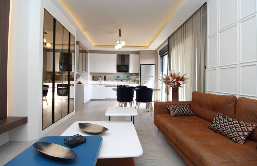 شقق فسيحة من غرفتين مع حديقة للاستخدام في أنطاليا ألتينتاس 10