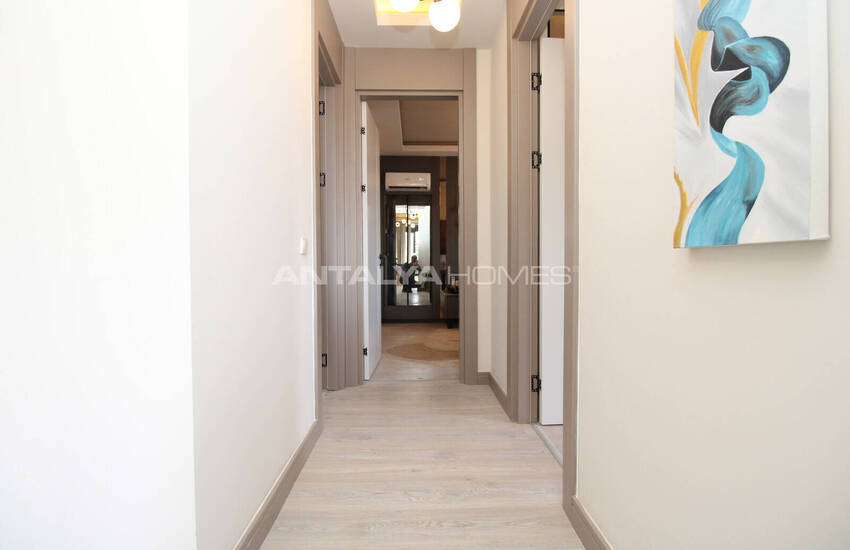 شقق فسيحة من غرفتين مع حديقة للاستخدام في أنطاليا ألتينتاس 23