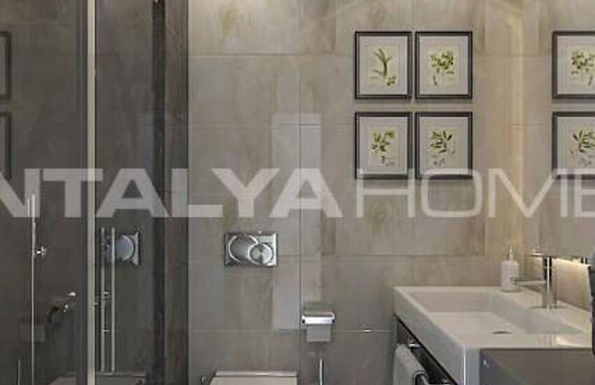 Sea and City View Flats Close to Amenities in Alanya Avsallar 22