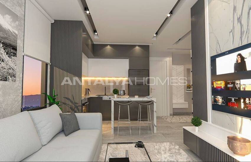 Sea and City View Flats Close to Amenities in Alanya Avsallar 18