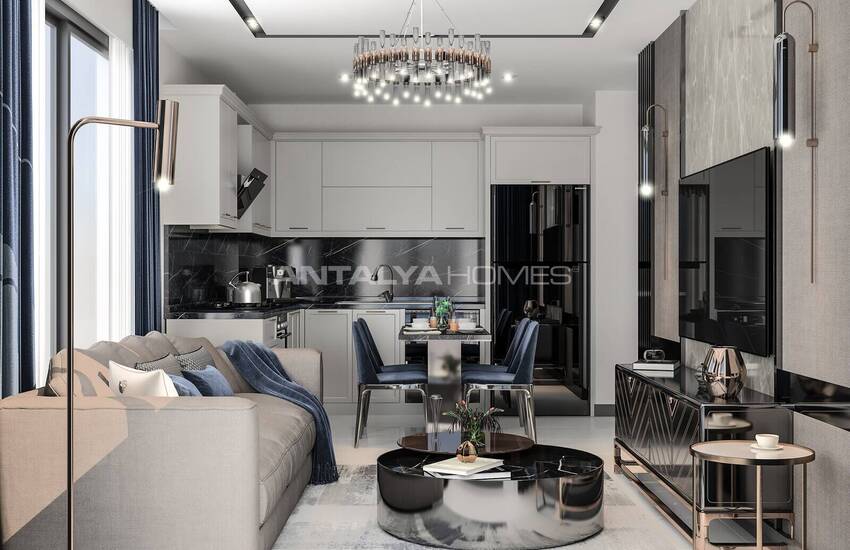 Alanya Payallar'da Site İçinde Deniz ve Şehir Manzaralı Daireler 11