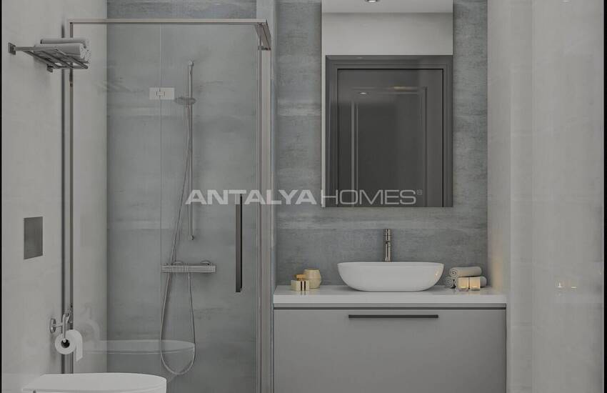 Alanya Payallar'da Site İçinde Deniz ve Şehir Manzaralı Daireler 14
