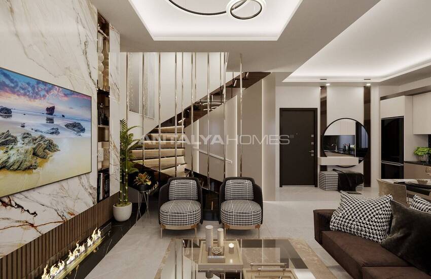 شقق مريحة مطلة على البحر في مجمع السكني مع مسبح في ألانيا 22