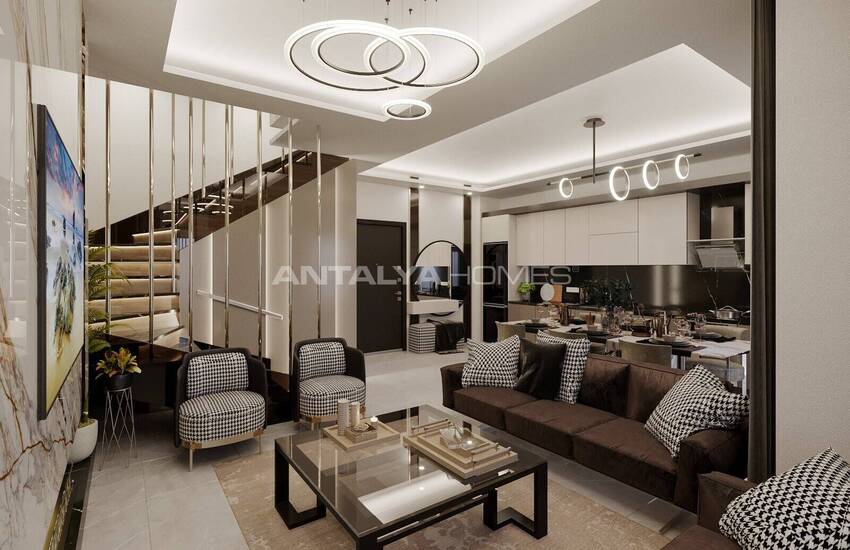 شقق مريحة مطلة على البحر في مجمع السكني مع مسبح في ألانيا 23