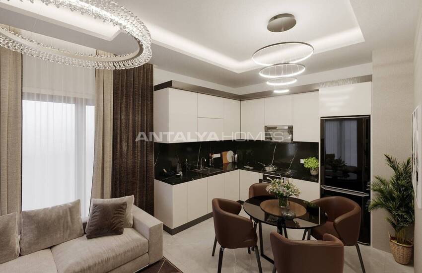 شقق مريحة مطلة على البحر في مجمع السكني مع مسبح في ألانيا 25