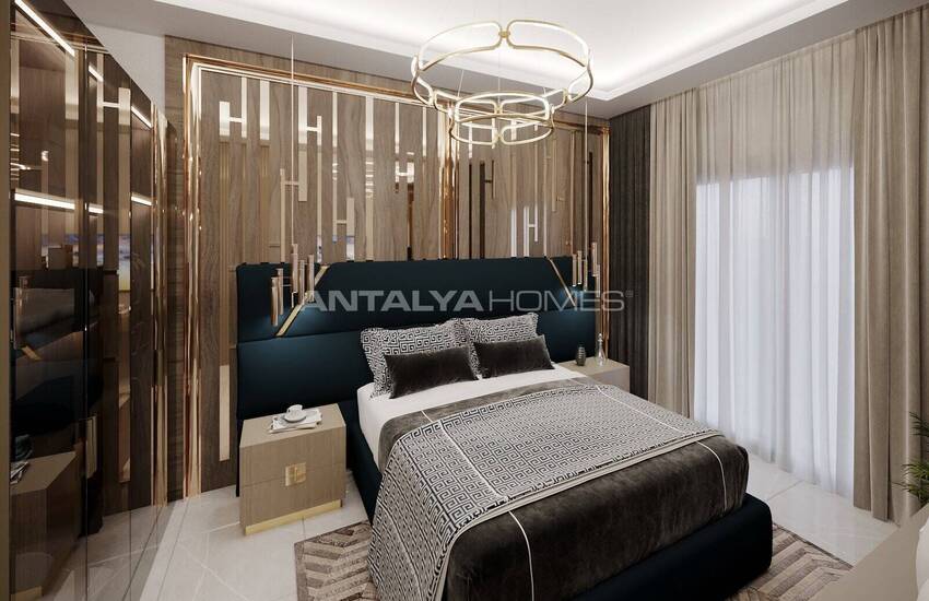 شقق مريحة مطلة على البحر في مجمع السكني مع مسبح في ألانيا 26