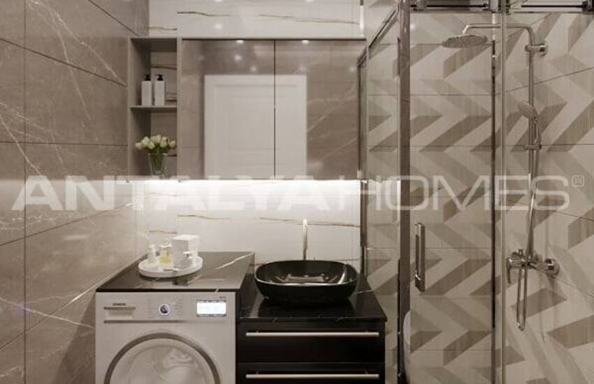 شقق مريحة مطلة على البحر في مجمع السكني مع مسبح في ألانيا 28