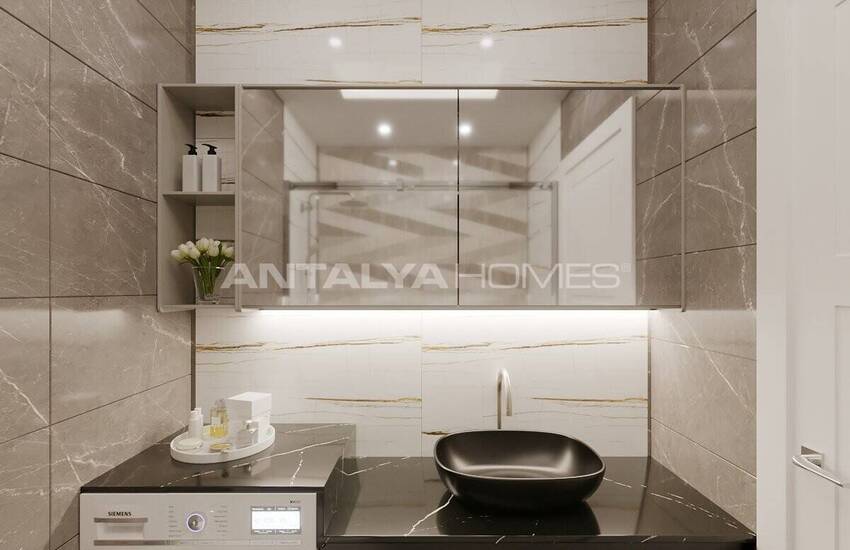 شقق مريحة مطلة على البحر في مجمع السكني مع مسبح في ألانيا 29