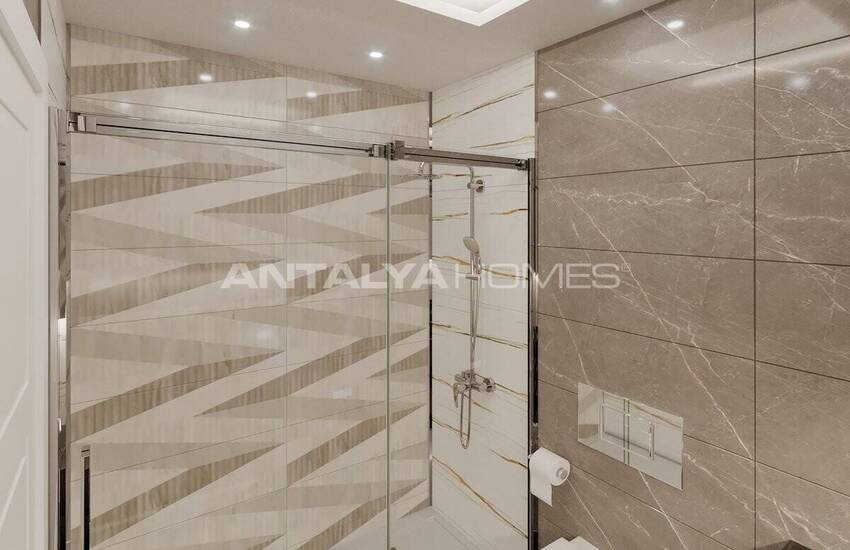 شقق مريحة مطلة على البحر في مجمع السكني مع مسبح في ألانيا 30