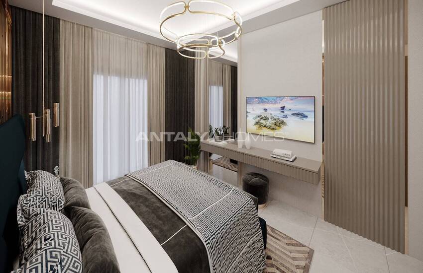 شقق مريحة مطلة على البحر في مجمع السكني مع مسبح في ألانيا 16