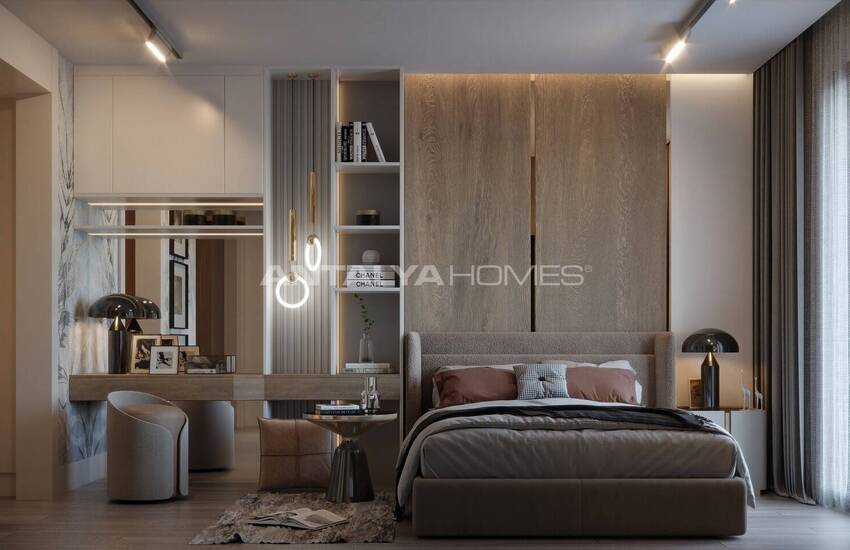 Antalya Altıntaş'ta Havuzlu Sitede Bahçe Kullanımlı Şık Daireler 14