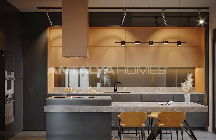 Сдвоенные Виллы с Личным Бассейном и Садом в Анталии 12