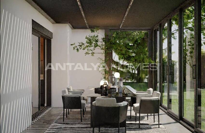 Сдвоенные Виллы с Личным Бассейном и Садом в Анталии 30