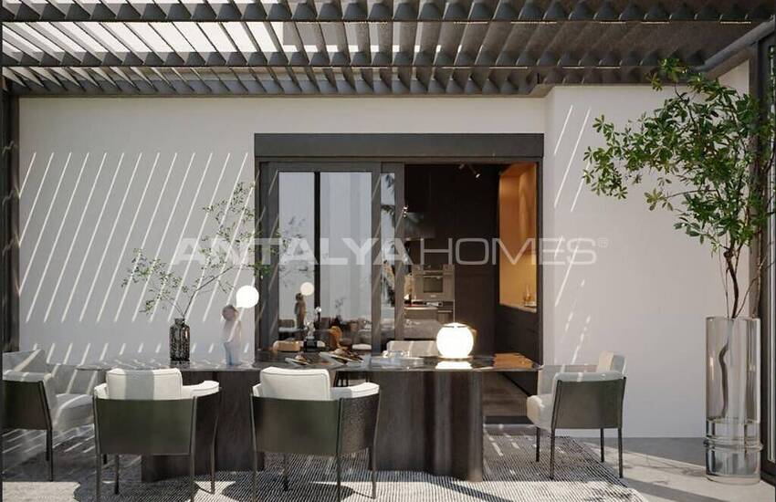 Сдвоенные Виллы с Личным Бассейном и Садом в Анталии 31